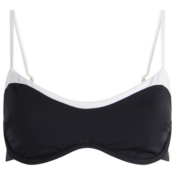 Photo: TALA Women's Contrast Underwired Bikini Top in Shadow Black