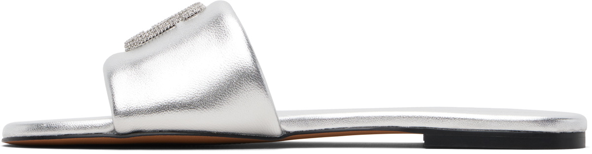 Marc Jacobs Silver 'The Pave Snapshot' Slides