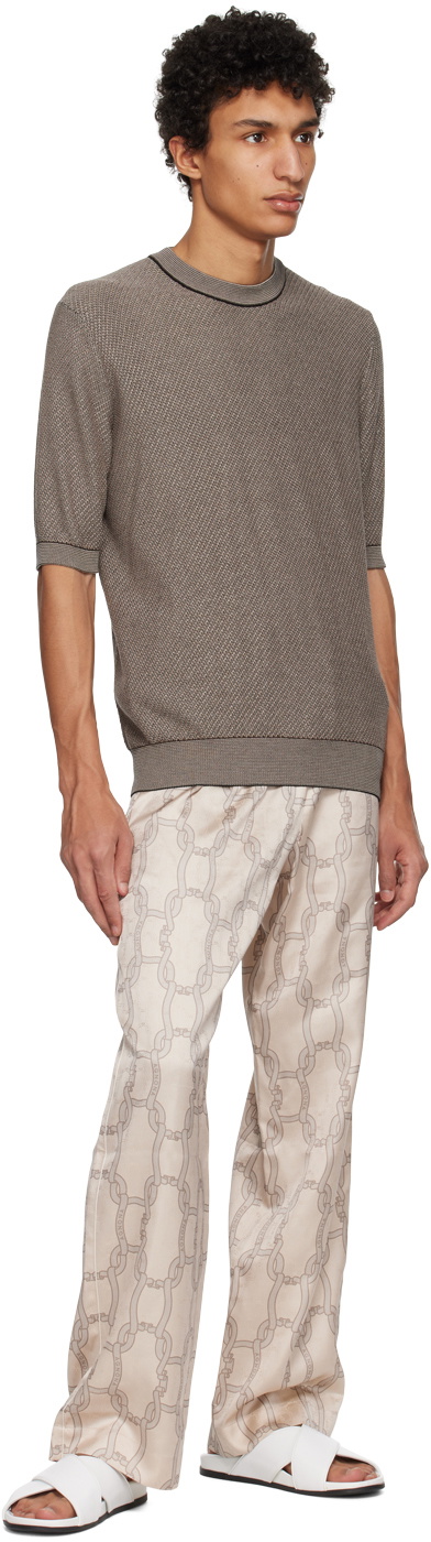 Agnona Gray Plaque T-Shirt