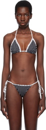 Frankies Bikinis Black Nick Skimpy Triangle Bikini Top