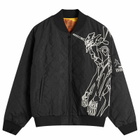 Pleasures Men's Humanoid Reversible Bomber Jacket in Black