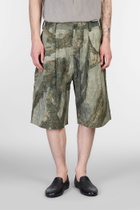 Ziggy Chen Shorts In Green Chanvre