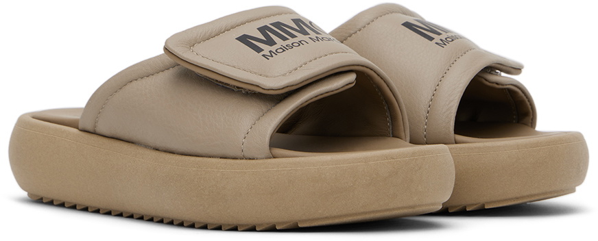 MM6 Maison Margiela Kids Tan Printed Sandals