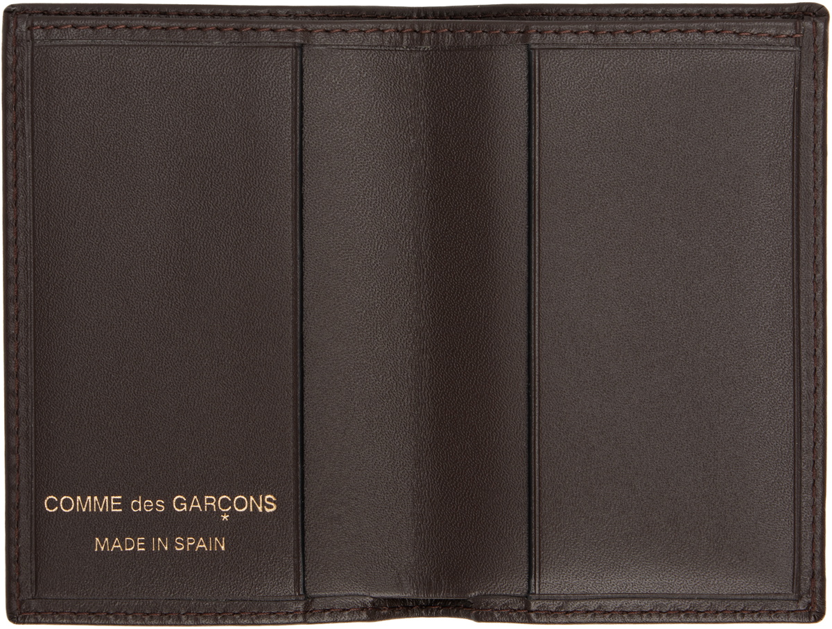 COMME des GARÇONS WALLETS Brown Classic Group Card Holder