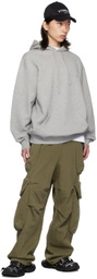 VTMNTS Gray Embroidered Hoodie