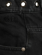 MSGM Embellished Denim Midrise Straight Jeans