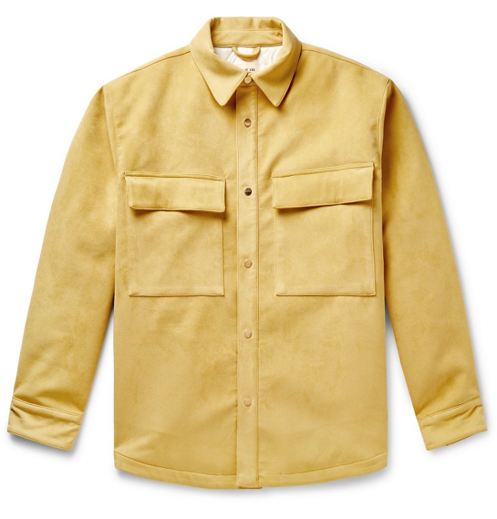 Photo: Fear of God - Padded Faux Suede Overshirt - Yellow