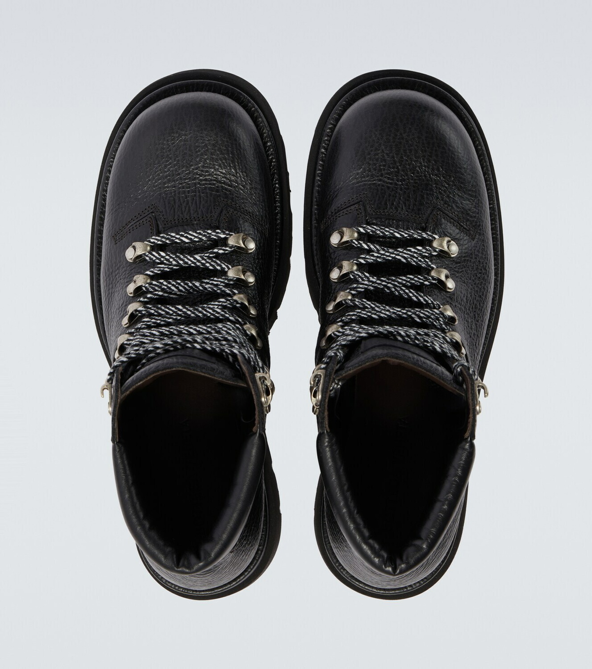 Bottega Veneta Lug leather lace-up boots