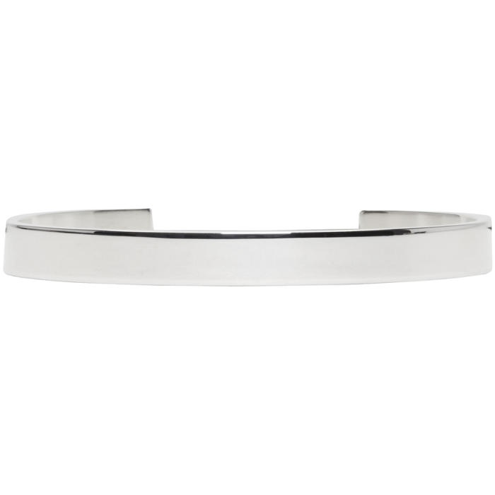 Photo: Le Gramme Silver Polished Le 21 Grammes Cuff 