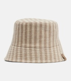 Brunello Cucinelli Striped canvas bucket hat