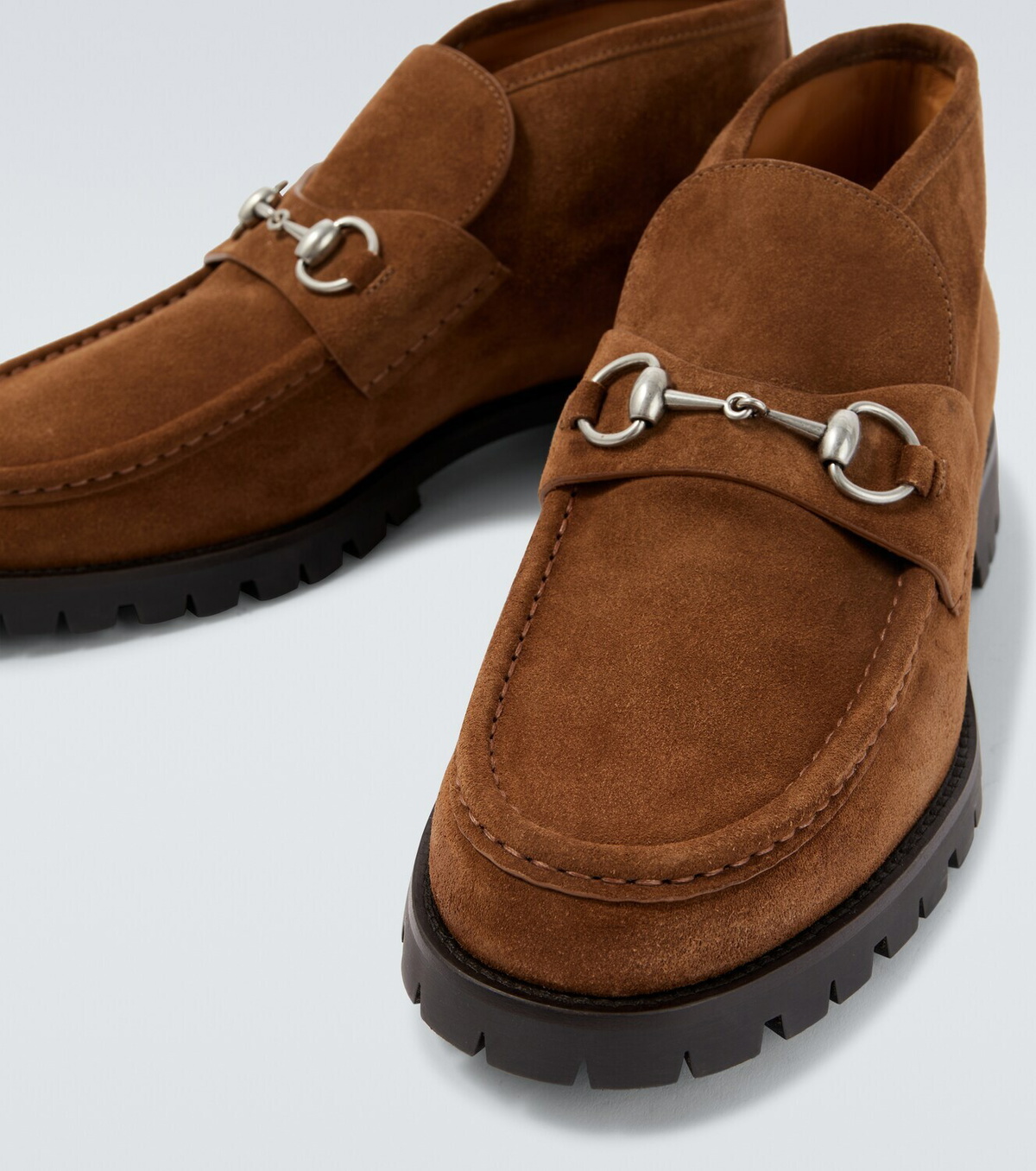 Gucci Horsebit suede ankle boots