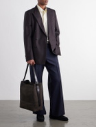 LEMAIRE - Belted Nubuck Leather Tote Bag
