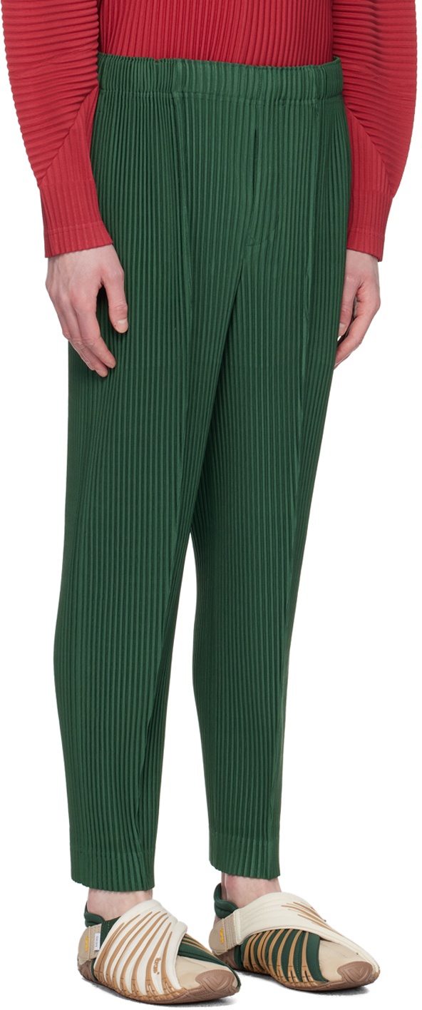 HOMME PLISSÉ ISSEY MIYAKE Green Pleats Bottoms 1 Trousers Homme Plisse ...