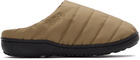 SUBU Khaki Quilted Nannen Slippers