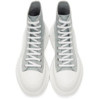 Alexander McQueen SSENSE Exclusive Grey Tread Slick Sneaker Boots