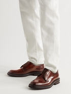 BRUNELLO CUCINELLI - Leather Derby Shoes - Brown