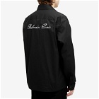 Balmain Men's Signature Cotton Overshirt in Black