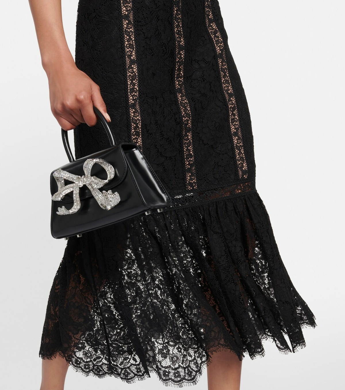 ◆SELF PORTRAIT ワンピース Lace cotton-blend midi dress Self-Portrait Lace cotton-blend midi dress Self-Portrait
