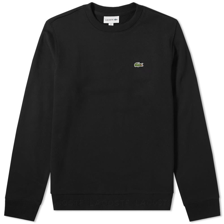 Photo: Lacoste Embossed Logo Hem Sweat