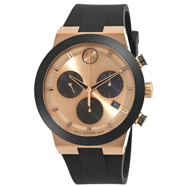 Photo: Movado Bold Fusion Chronograph Bronze Dial Quartz Mens Watch 3600854
