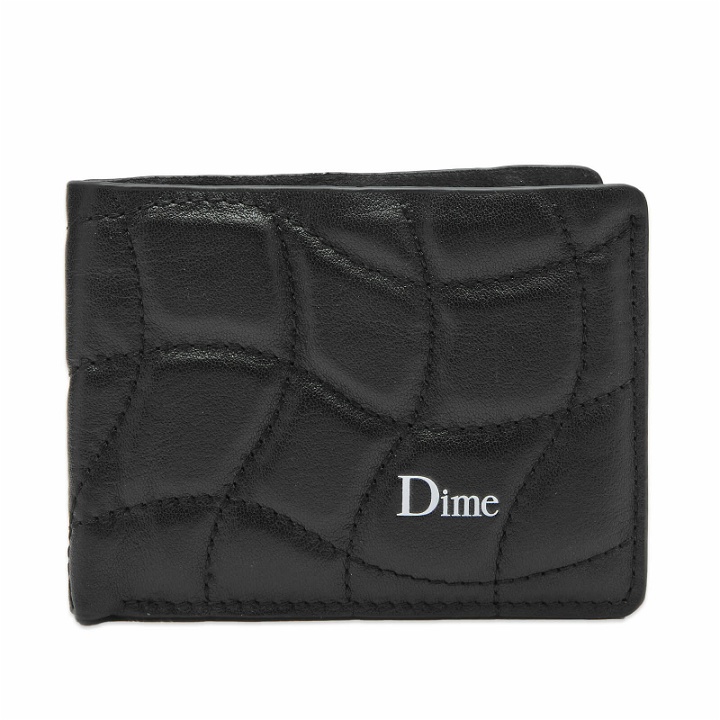 Photo: Dime Men's Quilted Leather Bifold Wallet in Black