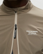 Pas Normal Studios Mechanism Stow Away Jacket Beige - Mens - Shell Jackets