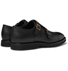 TOM FORD - Pebble-Grain Leather Monk-Strap Shoes - Black