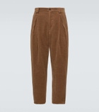 Giorgio Armani Wool-blend corduroy tapered pants