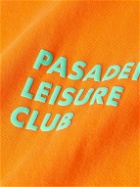 Pasadena Leisure Club - Logo-Print Cotton-Jersey T-Shirt - Orange