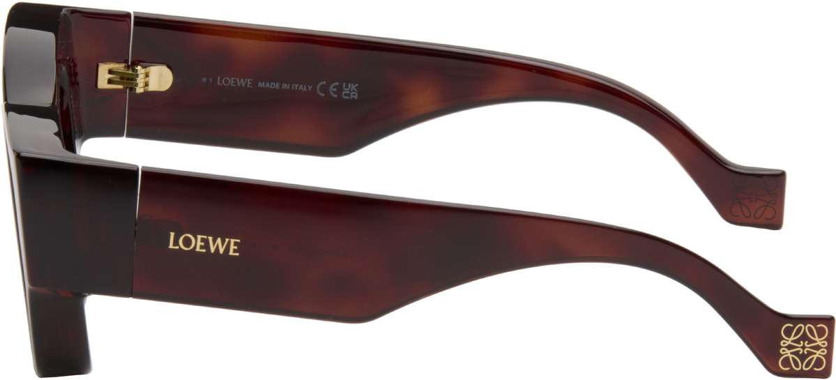 LOEWE Brown Paula's Ibiza Goggle Rectangle Sunglasses