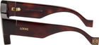 LOEWE Brown Paula's Ibiza Goggle Rectangle Sunglasses