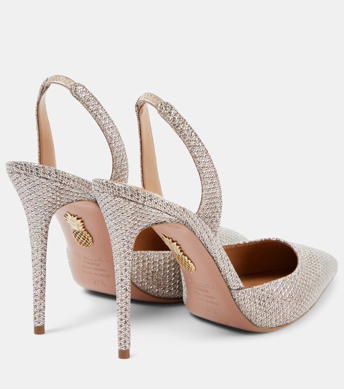 aquazzura nude pumps