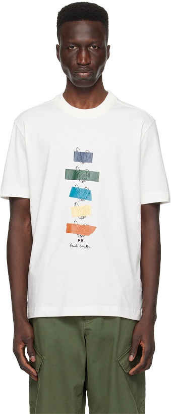 Photo: PS by Paul Smith Off-White Graphic T-Shirt