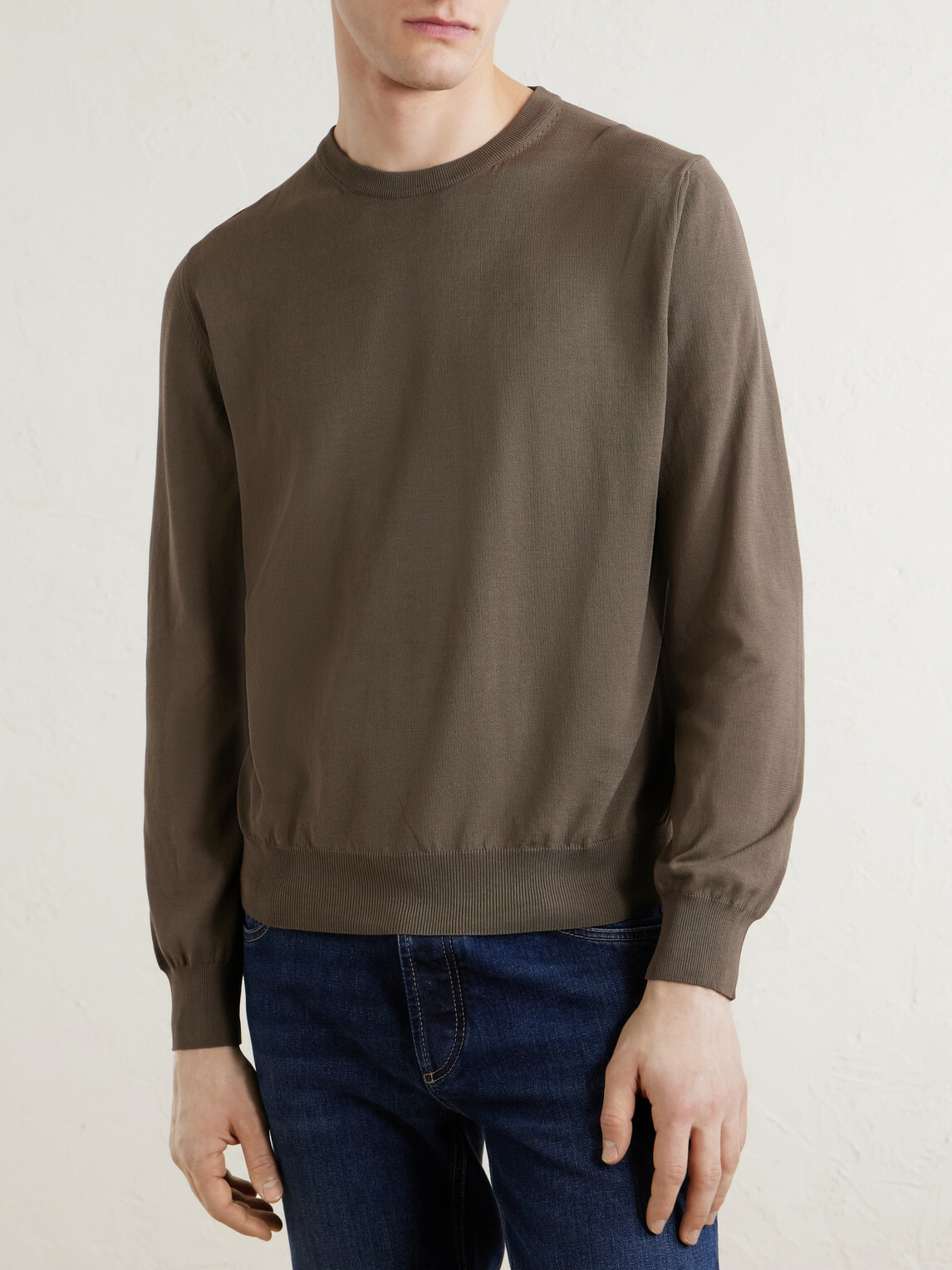 Canali - Cotton Sweater - Brown