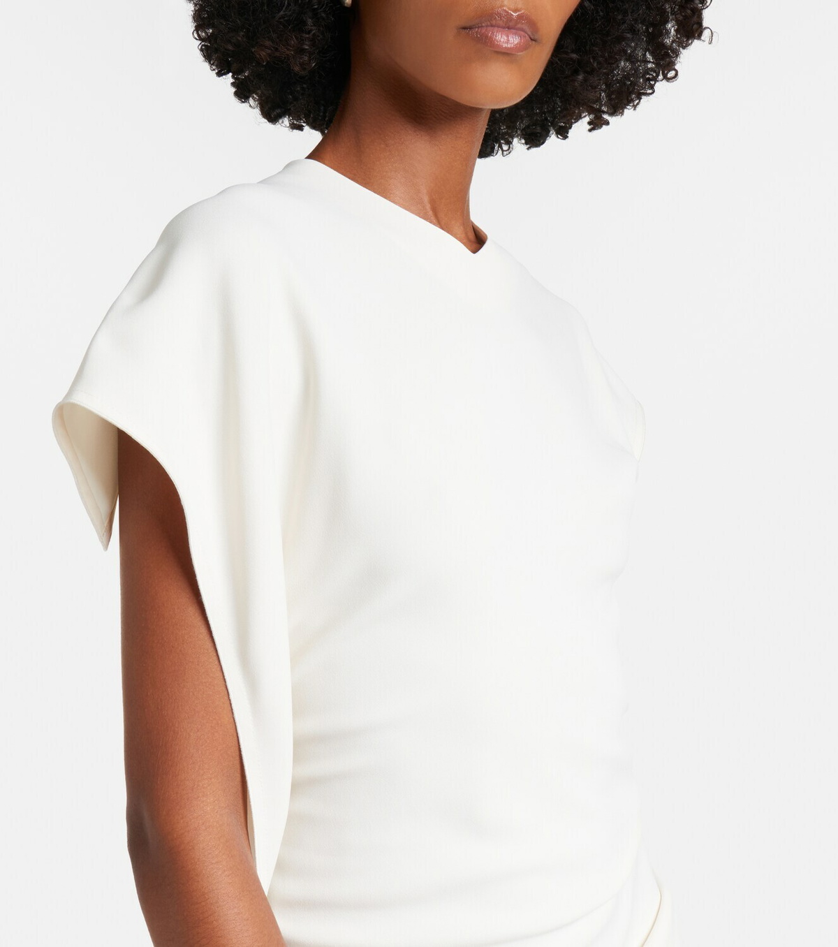 Victoria Beckham Victoria draped crêpe satin midi dress