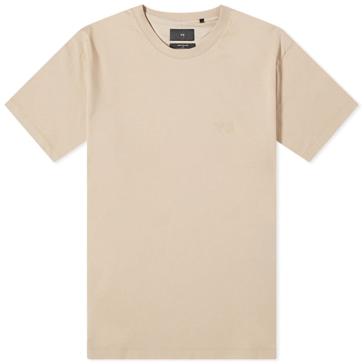 Photo: Y-3 Men's Relaxed Short Sleeve T-Shirt in Clay Brown