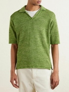 Inis Meáin - Linen Polo Shirt - Green