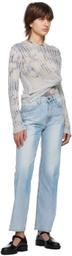 TheOpen Product Silver Boat Neck Sweater