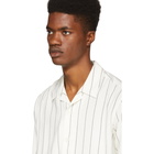 AMI Alexandre Mattiussi White Pinstripe Shirt