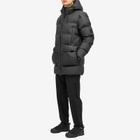 Rains Men's Alta Long Puffer Cargo Jacket in Black