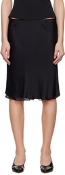 Kallmeyer Black Nola Layered Midi Skirt