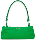 GANNI Green Pillow Baguette Bag
