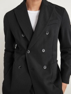 Barena - Double-Breasted Virgin Wool Suit Jacket - Black