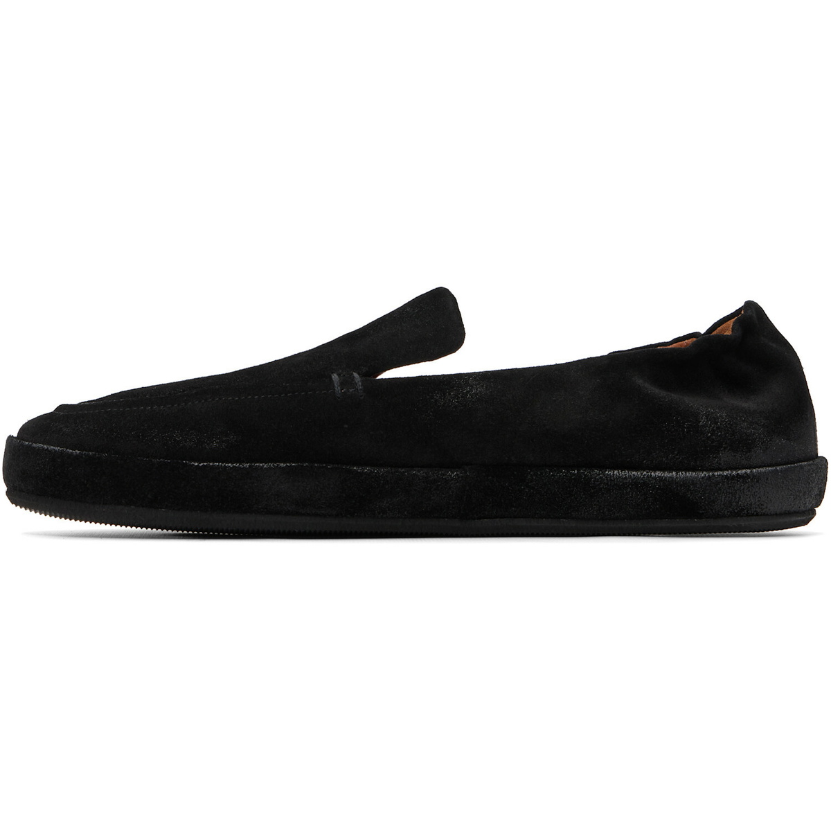 Marsèll Black Scatopelle Suede Loafers