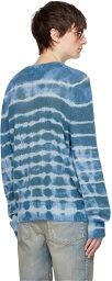 AMIRI Blue Tie-Dye Sweater