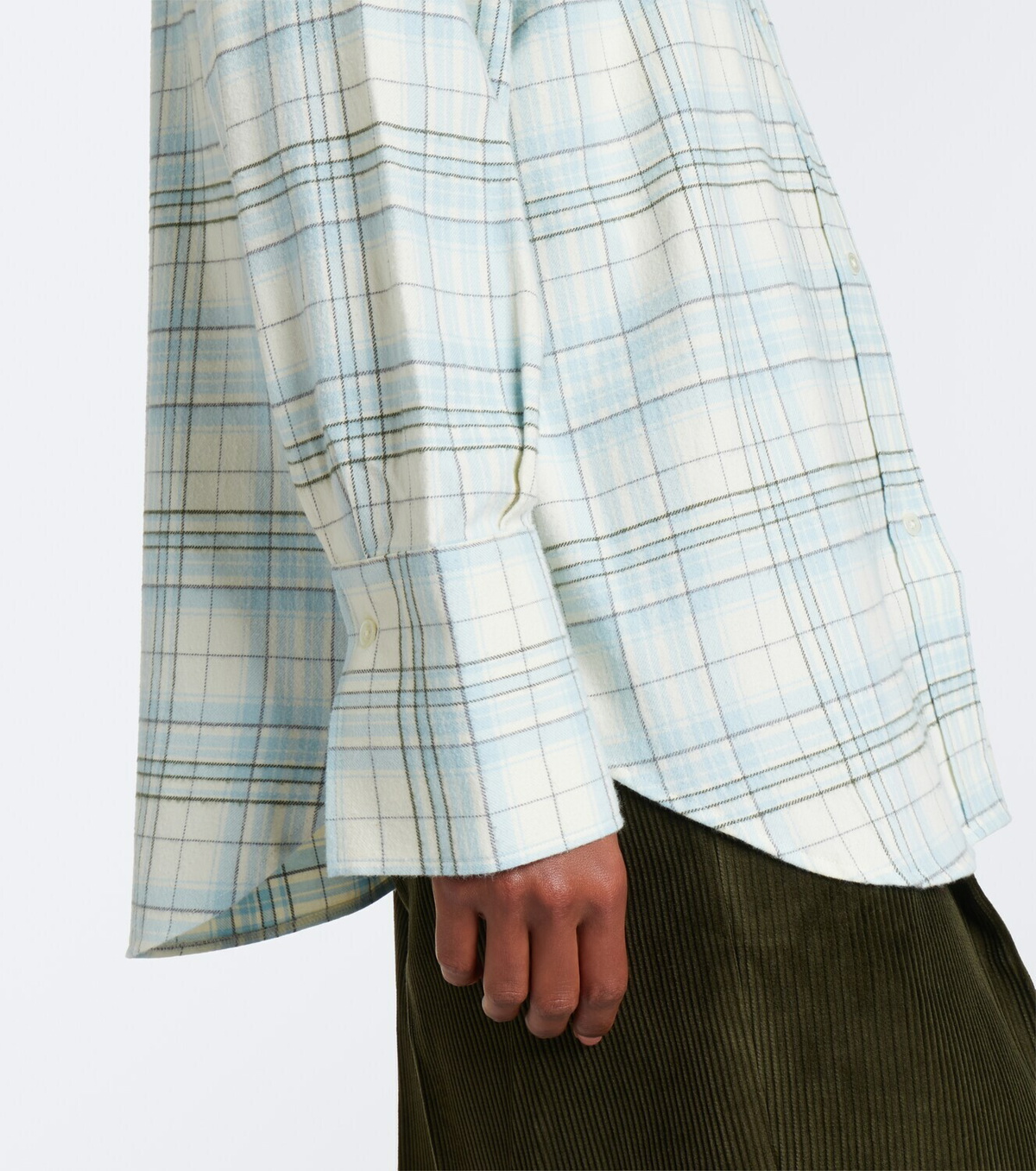 Róhe Checked cotton shirt