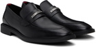 Hugo Black Leather Loafers