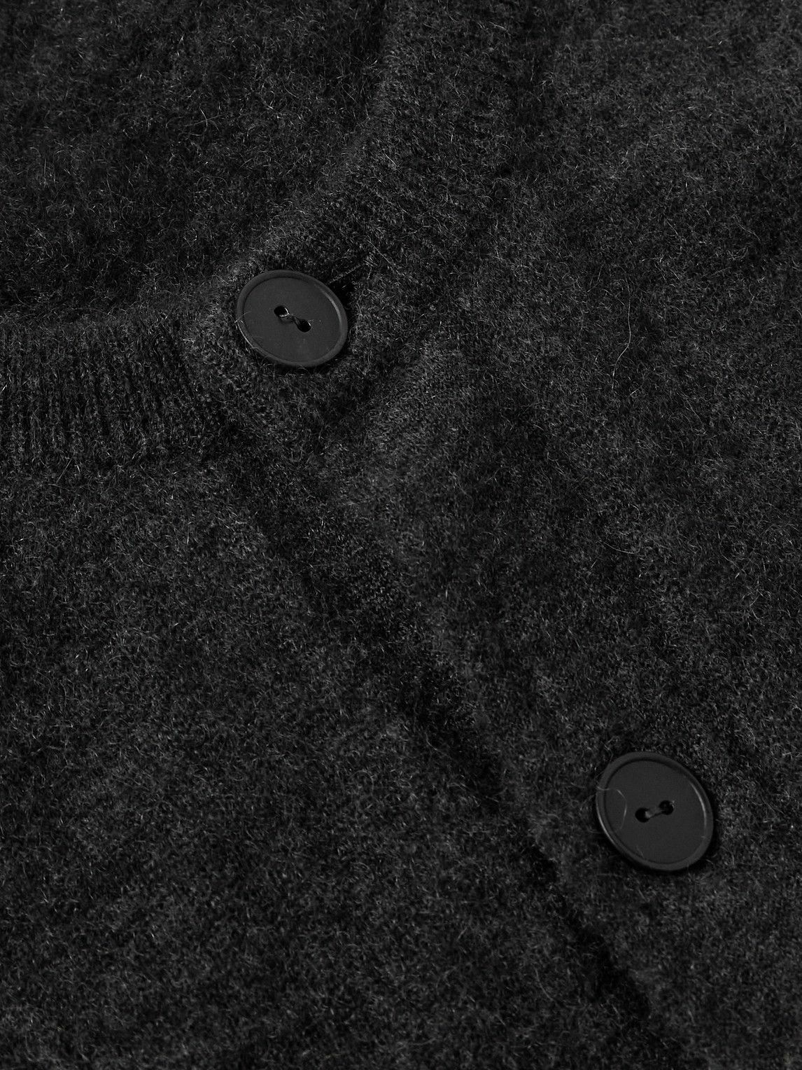 The Row - Danube Brushed Cashmere and Silk-Blend Cardigan - Gray