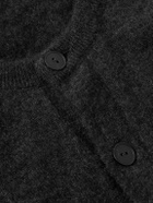 The Row - Danube Brushed Cashmere and Silk-Blend Cardigan - Gray