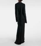 The Attico Cutout crêpe maxi dress